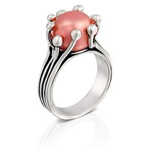 Beautiful 925 Sterling Silver with Pink Pearl